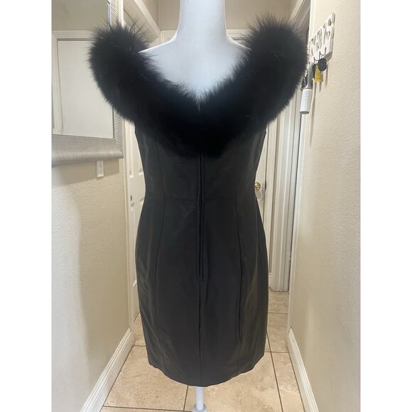 Michael Hoban For North Beach Leather Dress Size 10 - Picture 6 of 16